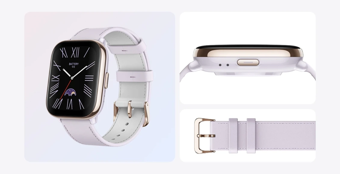 Умные часы Xiaomi Amazfit Active лавандовый (лавандовый ремешок) Умные часы Xiaomi Amazfit Active лавандовый (лавандовый ремешок) - 1