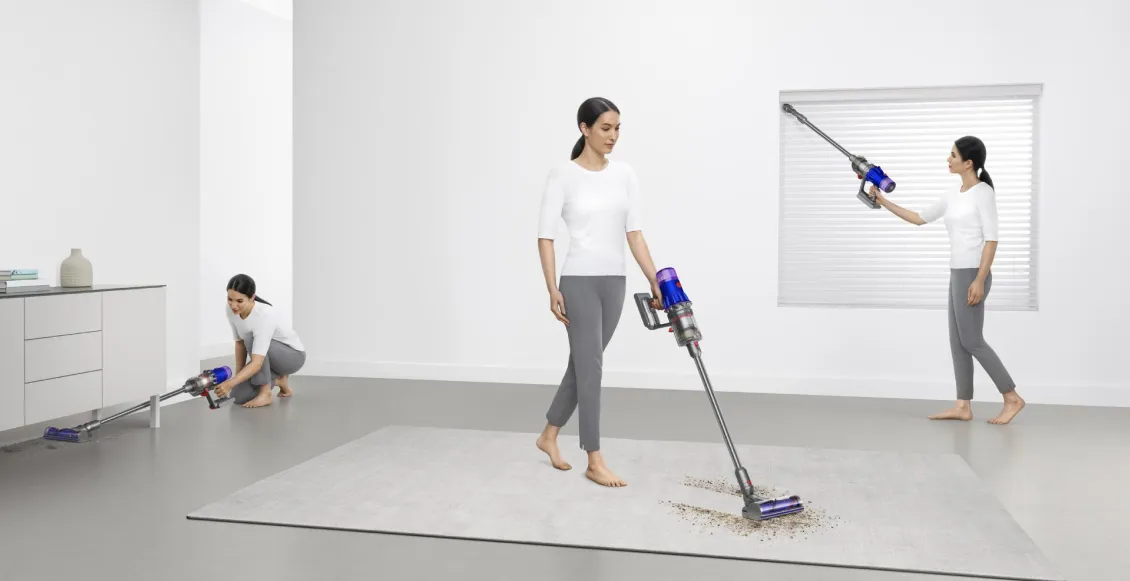 Беспроводной пылесос Dyson V12 Detect Slim Fluffy никель, синий (SV46) Беспроводной пылесос Dyson V12 Detect Slim Fluffy никель, синий (SV46) - 3