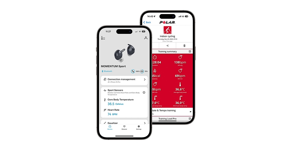 Беспроводные наушники Sennheiser Momentum Sport зелёный Беспроводные наушники Sennheiser Momentum Sport зелёный - 4