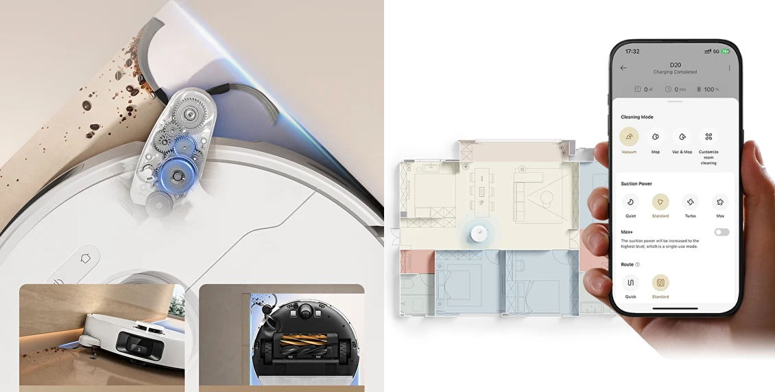 Робот-пылесос Xiaomi Dreame D20 Pro белый Робот-пылесос Xiaomi Dreame D20 Pro белый - 2