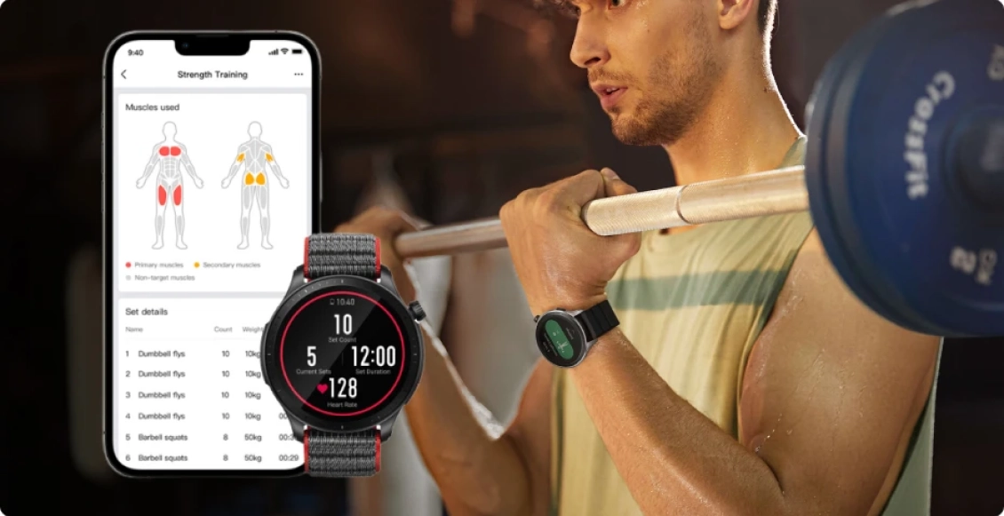 Умные часы Xiaomi Amazfit GTR 4 серый (серый ремешок) Умные часы Xiaomi Amazfit GTR 4 серый (серый ремешок) - 3