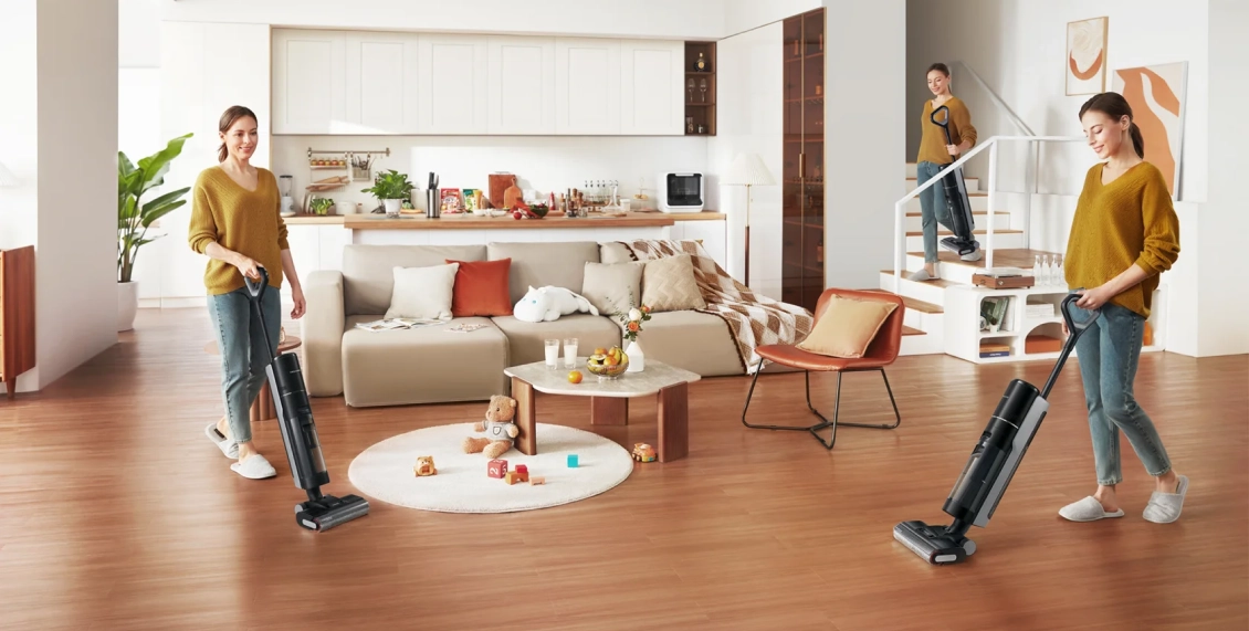 Моющий беспроводной пылесос Xiaomi Dreame G10 Pro чёрный с серым Моющий беспроводной пылесос Xiaomi Dreame G10 Pro чёрный с серым - 1