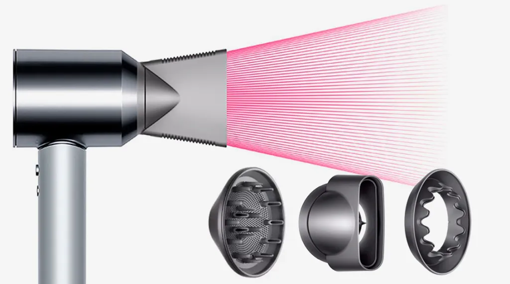 Фен Dyson Supersonic HD12 белый, серебристый Фен Dyson Supersonic HD12 белый, серебристый - 3