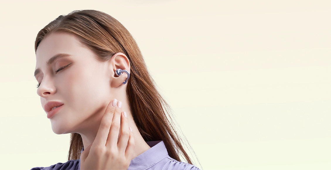 Беспроводные наушники Honor Choice Earbuds Clip фиолетовый Беспроводные наушники Honor Choice Earbuds Clip фиолетовый - 3