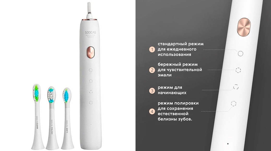 Электрическая зубная щетка Xiaomi Soocas X3U розовый Электрическая зубная щетка Xiaomi Soocas X3U розовый - 1