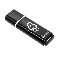 USB-флешка SmartBuy Glossy 4 Гб, чёрный