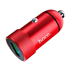 Автомобильное зарядное устройство Hoco Z32 18 Вт, красный
