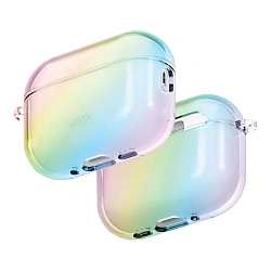 Кобура UNIQ Iridescia для Apple AirPods Pro 3 полиуретан, голографический прозрачный