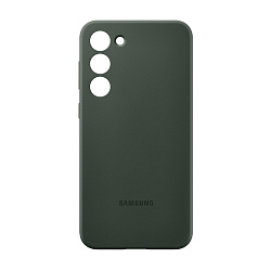 Клип-кейс (накладка) Samsung Silicone Case для Samsung Galaxy S23 силикон, поликарбонат, зелёный