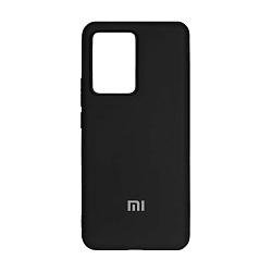 Клип-кейс (накладка) Silicone cover закрытый для Xiaomi 11T / 11T Pro силикон, чёрный