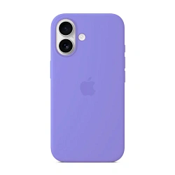 Клип-кейс (накладка) Silicone Case для Apple iPhone 16 силикон, лавандовый