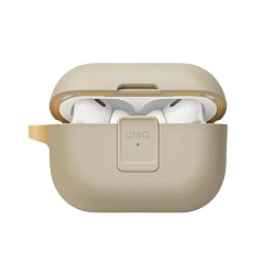 Кобура UNIQ Clyde для Apple AirPods Pro 2 полиуретан, поликарбонат, "слоновая кость"-"канареечный"
