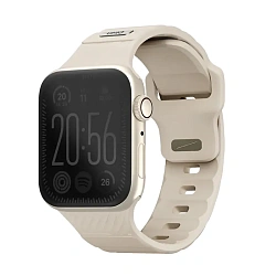Спортивный ремешок UNIQ Stride для Apple Watch 38 / 40 / 41 / 42mm каучук бежевый
