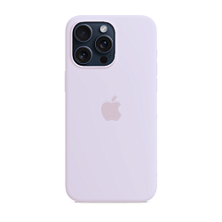 Клип-кейс (накладка) Silicone Case MagSafe для Apple iPhone 15 Pro силикон, бледно-розовый