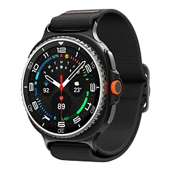 Ремешок Spigen Lite Fit для Samsung Galaxy Watch 8/8 Classic текстиль, нейлон чёрный