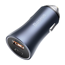 Автомобильное зарядное устройство Baseus Golden Contactor Pro А+А 40 Вт тёмно-серый