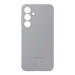 Клип-кейс (накладка) Samsung Silicone Case для Samsung Galaxy S24 FE силикон, поликарбонат, серый