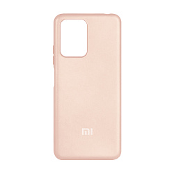 Клип-кейс (накладка) Silicone cover закрытый для Xiaomi Poco X4 GT силикон, пудровый