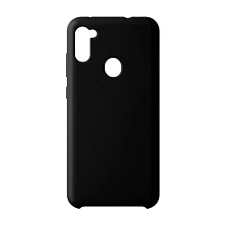 Клип-кейс (накладка) Silicone cover для Samsung Galaxy A11 / M11 силикон, чёрный