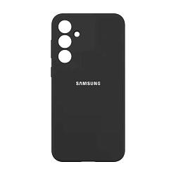 Клип-кейс (накладка) Silicone cover закрытый для Samsung Galaxy A16 силикон, чёрный