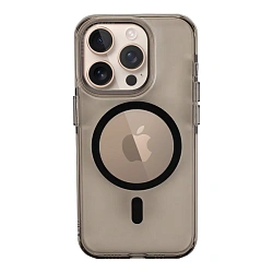 Клип-кейс (накладка) Clear Case MagSafe для Apple iPhone 16 Pro Max поликарбонат, прозрачно - золотистый