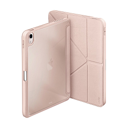 Чехол-книжка UNIQ Moven для Apple iPad 10.9" (2022) / Apple iPad 11 (2025) полиуретан, поликарбонат, розовый