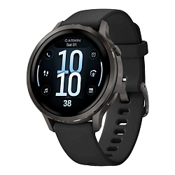 Умные часы Garmin Venu 4 41mm чёрный (чёрный ремешок)