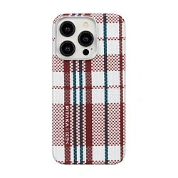 Клип-кейс (накладка) Pitaka Red, White and Blue Lines MagEZ Case 5 для Apple iPhone 15 Pro Max кевлар (арамид), красный