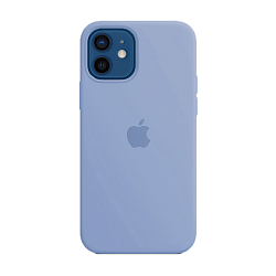 Клип-кейс (накладка) Silicone Case для Apple iPhone 12 / 12 Pro силикон, серо-лавандовый