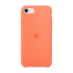 Клип-кейс (накладка) Apple Silicone Case для Apple iPhone SE 2020 / 2022 силикон, Orange