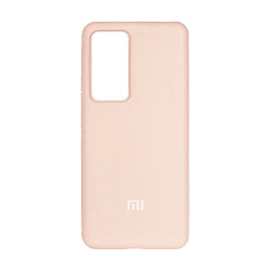 Клип-кейс (накладка) Silicone cover закрытый для Xiaomi 12T / 12T Pro силикон, пудровый