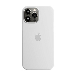 Клип-кейс (накладка) Silicone Case для Apple iPhone 13 Pro Max силикон, белый