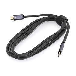 Дата-кабель COTEetCI Thunderbolt 4 100W Type-C to Type-C 2 м, чёрный