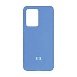 Клип-кейс (накладка) Silicone cover закрытый для Xiaomi 11T / 11T Pro силикон, голубой