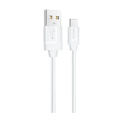 Дата-кабель Borofone BX55 Type-C 1 м, белый