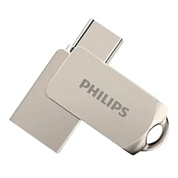 USB-флешка Philips 2-in-1 USB 3.2 - Type-C 32 ГБ серебристый