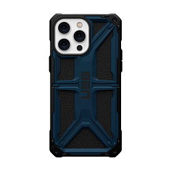 Клип-кейс (накладка) UAG Monarch для Apple iPhone 14 Pro Max поликарбонат, кожа, тёмно-синий