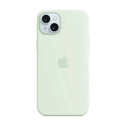 Клип-кейс (накладка) Silicone Case MagSafe для Apple iPhone 15 Plus силикон, мятный