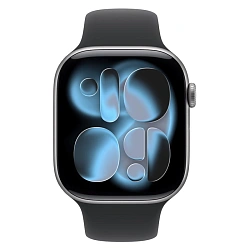 Умные часы Apple Watch Series 11 42mm GPS Space Gray Aluminum Case Black Sport Band