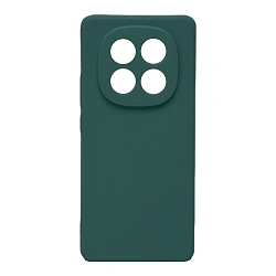 Клип-кейс (накладка) для Xiaomi Redmi Note 14 Pro Plus 5G силикон, тёмно-зелёный