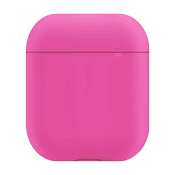 Кобура для Apple AirPods 2018 / 2019 силикон, ярко-розовый