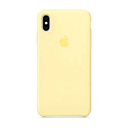 Клип-кейс (накладка) Apple Silicone Case для Apple iPhone Xs силикон, Cream Yellow