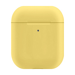 Кобура Case Protection для Apple AirPods 2018 / 2019 силикон, жёлтый
