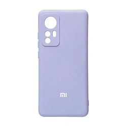 Клип-кейс (накладка) Silicone cover закрытый для Xiaomi 12 / 12х силикон, лавандовый