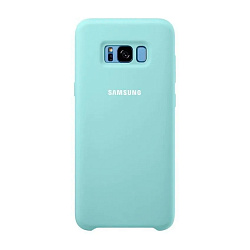 Клип-кейс (накладка) Silicone cover для Samsung Galaxy S8 Plus силикон, бирюзовый