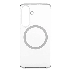 Клип-кейс (накладка) Samsung Clear Magnet Case для Samsung Galaxy S25 полиуретан, поликарбонат, алюминий, прозрачный