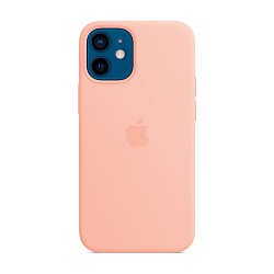 Клип-кейс (накладка) Silicone Case для Apple iPhone 12 Mini силикон, розовый