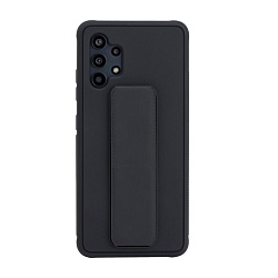 Клип-кейс (накладка) с магнитной подставкой для Samsung Galaxy A32 силикон, чёрный