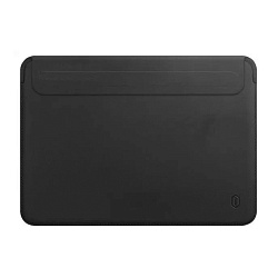 Чехол WIWU Skin Pro 2 Leather Sleeve для Apple MacBook Pro 13" (2020 / 2022) / Air 13" (2018 / 2020) полиуретан, кожа, чёрный