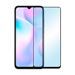 Защитное стекло Mocoll 2.5D для Xiaomi Redmi 9a / 9c / 10a / A1+ / A2 / A2+, черная рамка